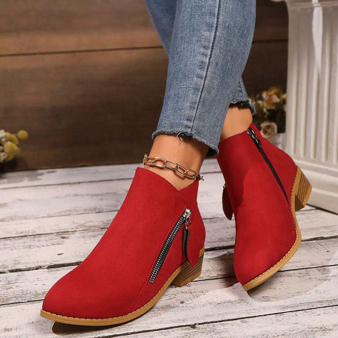 Amara Zipper Boots